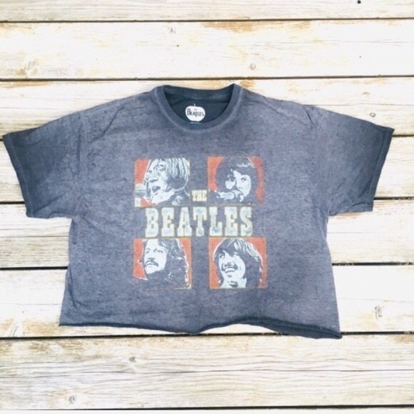Apple Corp The Beatles Cropped Graphic Tee XL - Picture 7 of 11